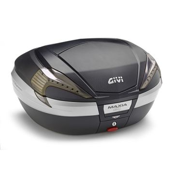 Top case Givi Maxia V56NNT 4 with reflectors smoky black cover and insert carbon look 56 liters