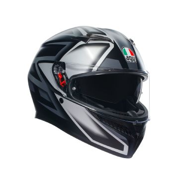 AGV K3 E2206 MPLK COMPOUND Casco integral Negro mate Gris