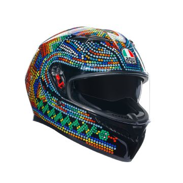 Casco integral AGV K3 E2206 MPLK ROSSI WINTER TEST 2018 multicolor